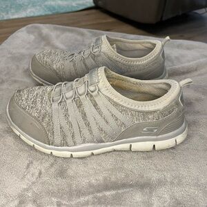Skechers Gray Sneakers Lightweight Knit Design
